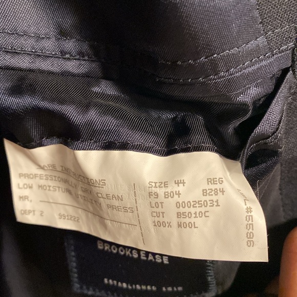 EUC Brooks Brothers Two Button Wool 44 Regular Suit Jacket Blazer - Picture 6 of 11